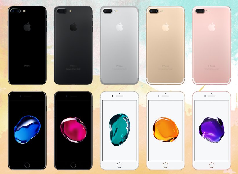 Front and back of the iPhone 7